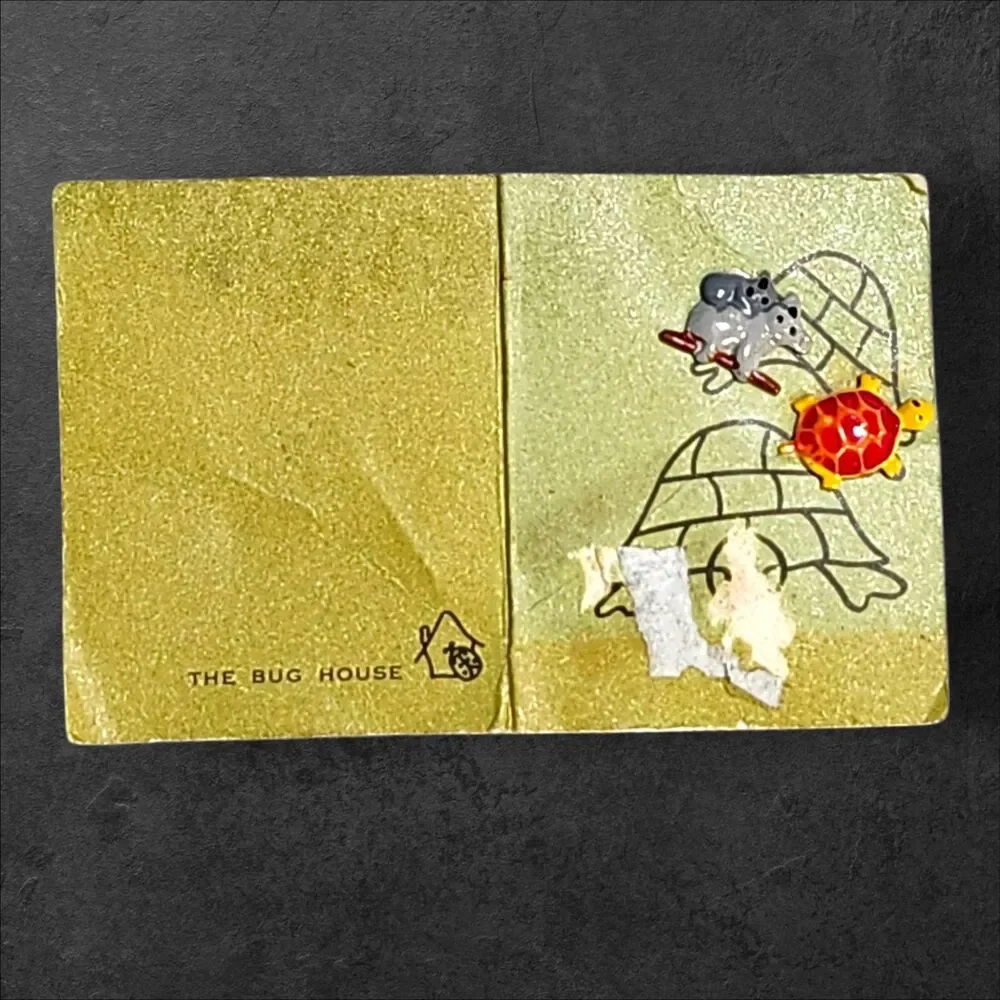 Vintage The Bug House Turtle & Koala Enamel Pins Original Card 1960s 1970s Gift